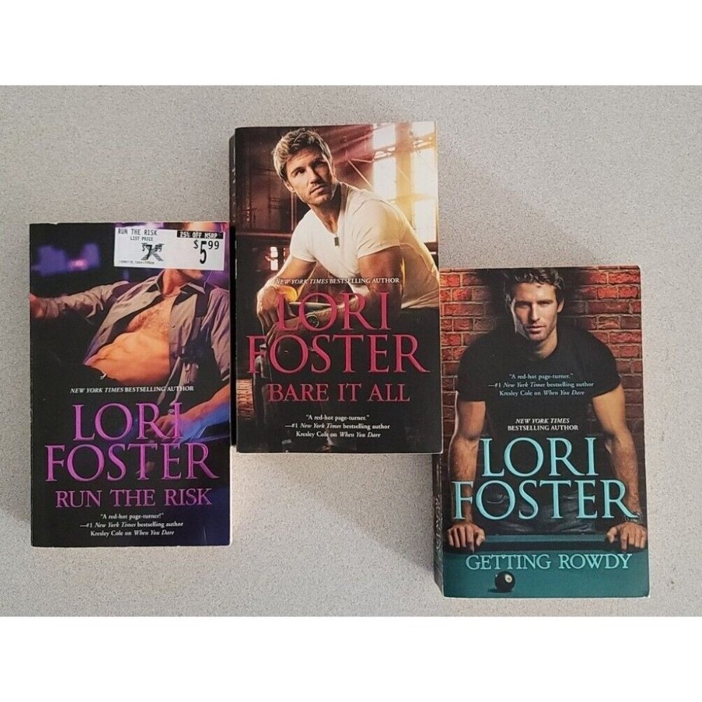 Lori Foster Lot of 3 "Love Under Cover" Series Books 1, 2, 3 Paperback